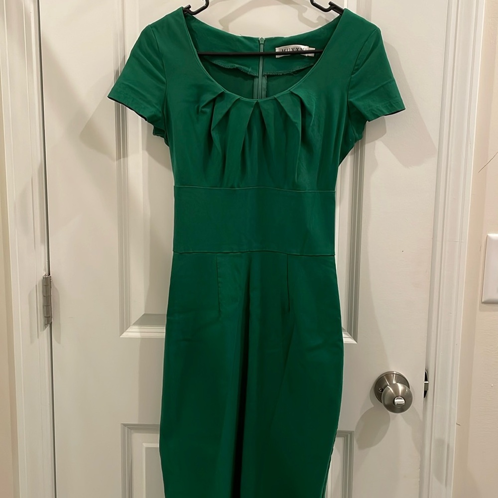 Small dark green Muxxn bodycon dress